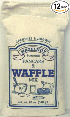 Crabtree &amp Company Hazelnut Pancake and Waffle Mix (Case of 12)18oz. Bags