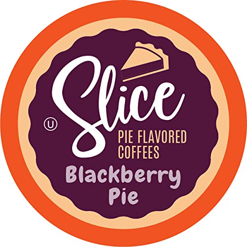 Slice Coffee Flavored Coffee Variety Pack for Keurig K Cup Brewers 40 Count Pie Flavors (Blackberry Grasshopper Pecan Coconut Cream Razzleberry)