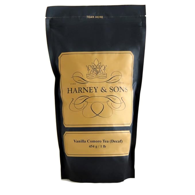 Harney &amp Sons Comoro Decaf Black Tea loose Vanilla 16 Ounce