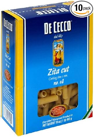 Zita Cut Pasta 16 Ounces (Case of 10)