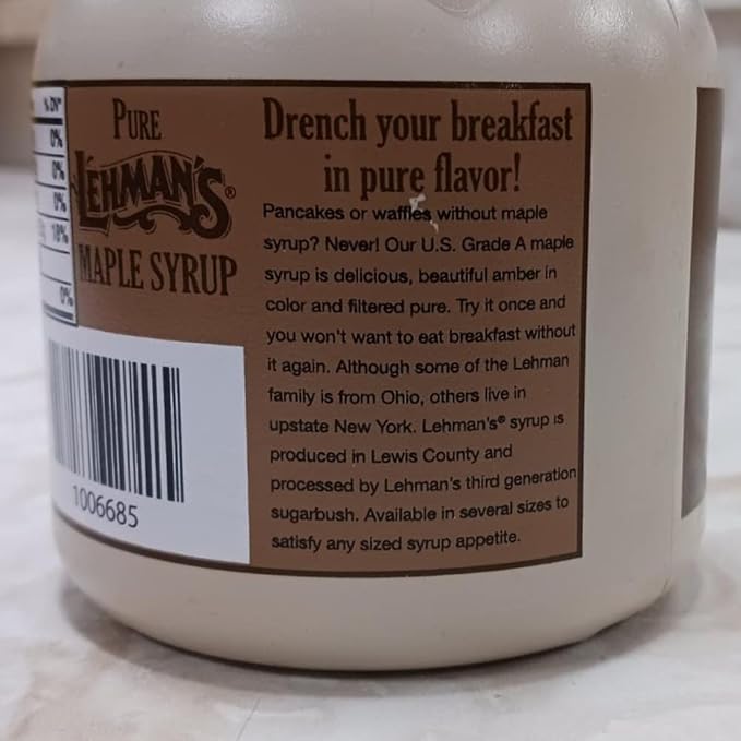 Lehman's Pure Maple Syrup - 1 Pt