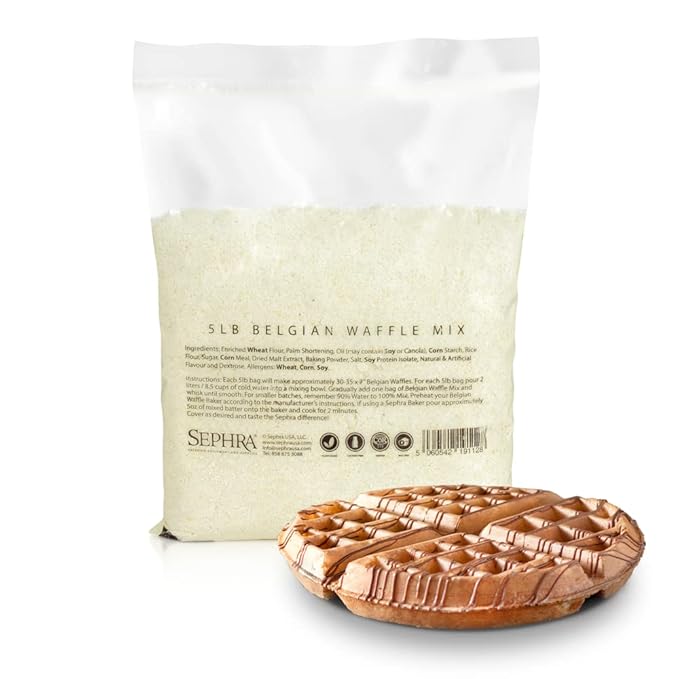 Sephra Belgian Waffle Mix - 5lb Bag - Just Add Water