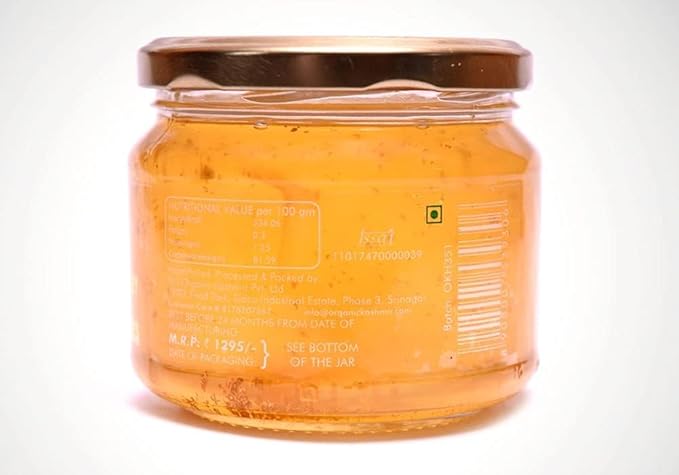 Organic Kashmir 24 Carat Gold Honey Gold Flakes Honey Organic Honey Kashmiri Honey 400 gram
