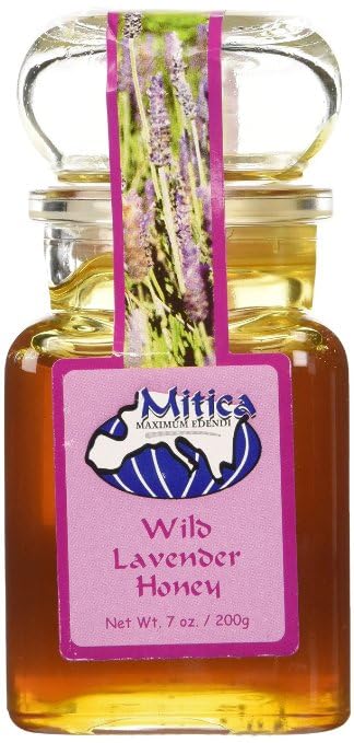 Spanish Lavender Honey 7 Oz Jar Smooth Texture Light Yellow Color Exceptional Flavor Product of Spain Ideal for Gourmet Cooking Desserts and Beverages
