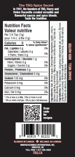 TBQ Rib Chicken &amp Butt Rub 800g - 28.2oz Global Plant Based Certified MSG Free No Fillers