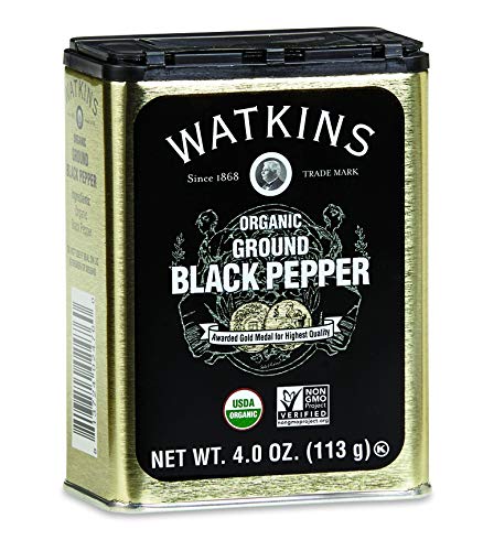 Watkins Organic Pure Ground Black Pepper 4 oz. 12 Count
