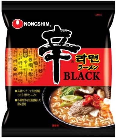 Nongshin Spicy Ramen Black 4.6 oz (130 g) x 20 Packs