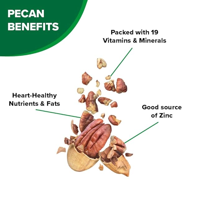 Hampton Farms - USA Grown Gourmet Nuts - Honey Roasted Pecans - 10 oz. Canisters - 2 Pack