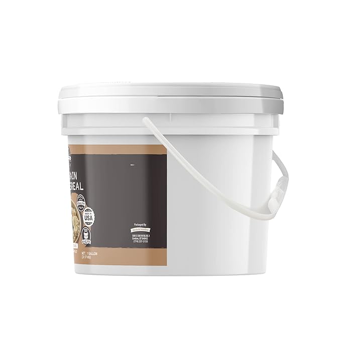 Birch &amp Meadow 7-Grain Hot Cereal &amp Granulated Honey Bundle (1 Gallon Buckets) Versatile Ingredients Oatmeal &amp Smoothies Flavorful