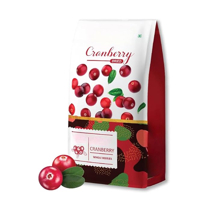Generic Dried Whole Cranberry Gluten Free Vegan and NON GMO Cranberries Dry Fruits Antioxidant Rich| Immunity Booster -500gm