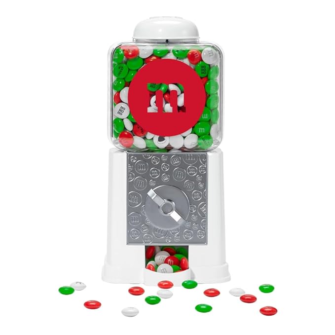 M&ampM'S WORLD Holiday Candy Dispenser Unique Holiday Gift filled with Pre-Designed M&ampM’S Holiday Candies