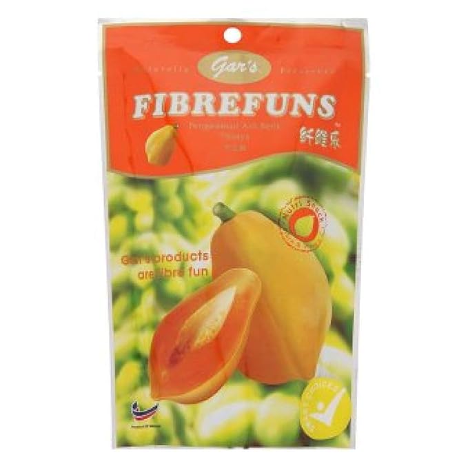 Gar's Fibrefuns Papaya 60g (9 Packs)