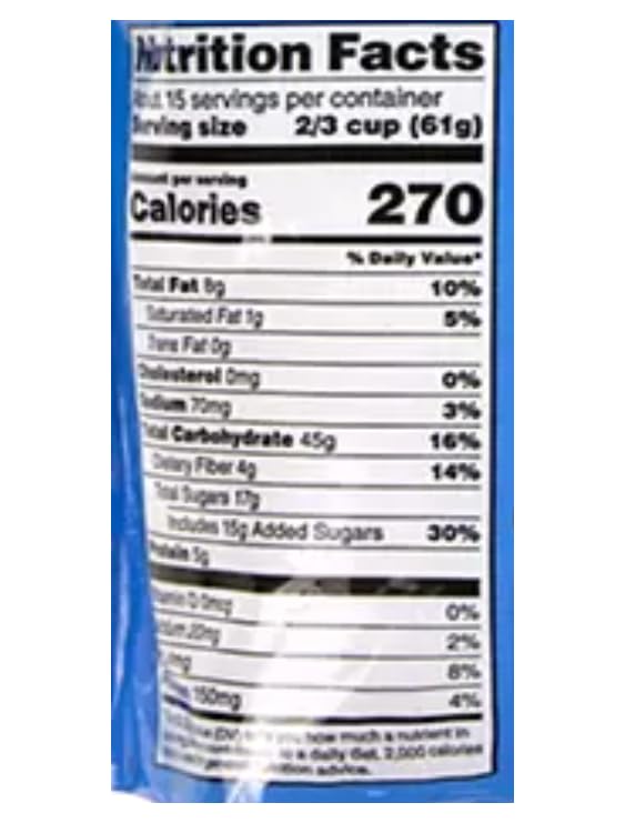Blueberry Flax Granola Naturally Flavored 32 oz. Non-GMO ingredients and no artificial flavors. (2 Pack)