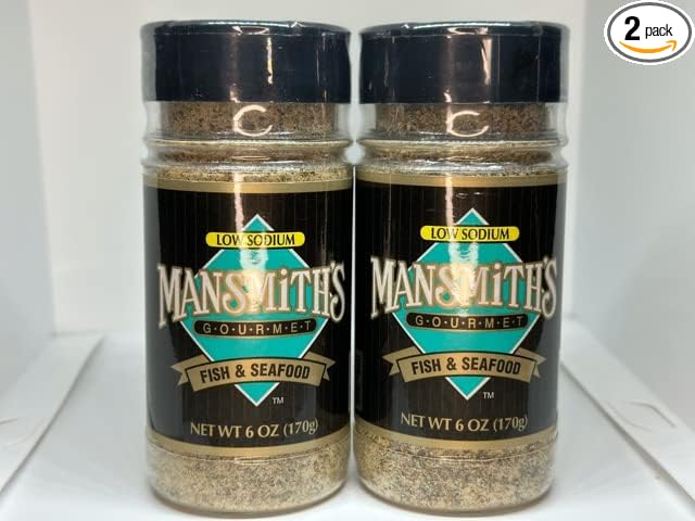 Mansmith's Fish and Seafood Seasoning Low Sodium 6oz. Twin Pack