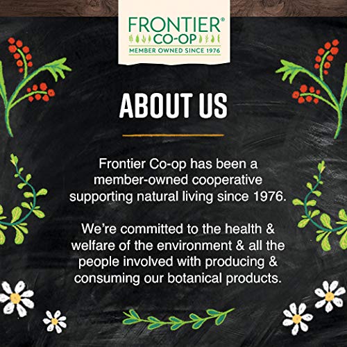Frontier Co-op Organic Lemon Verbena Leaf Cut and Sifted Kosher Bulk Bag - Loose Leaf Lemon Verbena Tea - Cafe and Restaurant Supply | 16 Ounce (Pack of 1)
