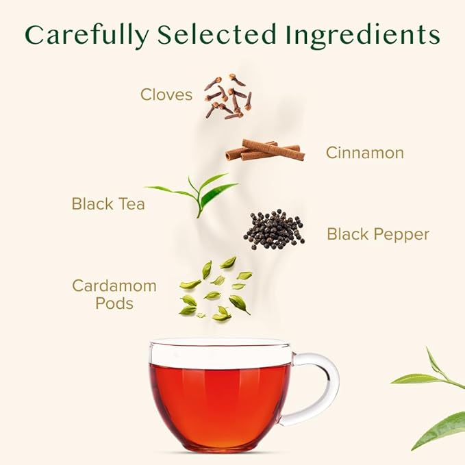 VAHDAM Masala Chai Tea - Loose Leaf 170+ Cups (340g/12oz) Blend of Black Tea with Cinnamon Cardamom Cloves &amp Black Pepper | Vacuum Sealed Pack