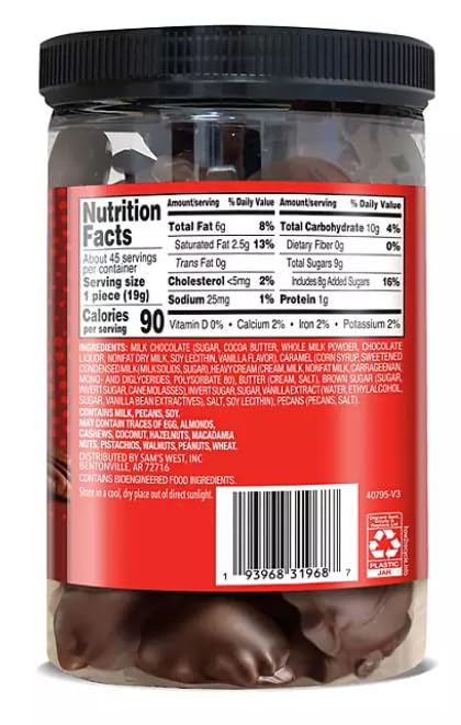 Member Mark Milk Chocolate Pecan Caramel Clusters 30.2 oz.