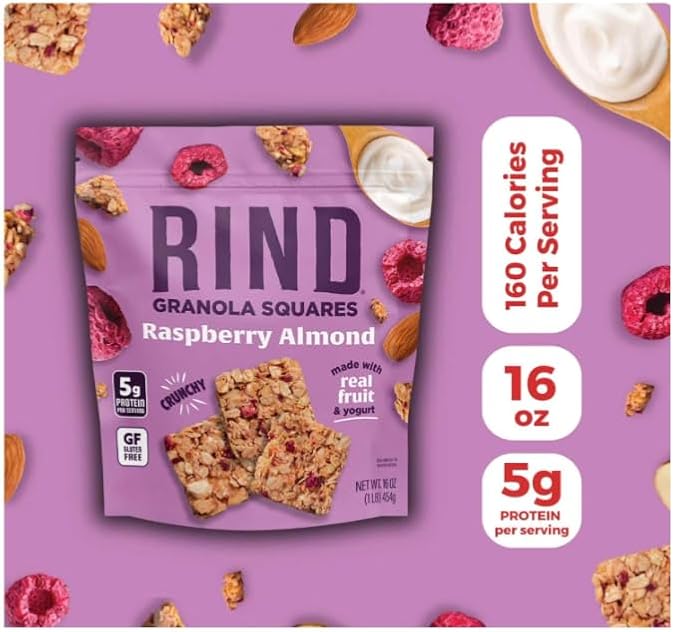 Rind Granola Squares Raspberry Almond 16 oz.