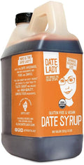 Date Lady Bulk Organic Date Syrup 5.8 lb - 100% Dates. Vegan Paleo Gluten-free &amp Kosher - Also Known As Silan Date Honey &amp Date Nectar. No Preservatives Or Added Ingredients Just Date Syru