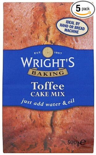 Vantexi Wright's Baking Toffee Cake Mix 500 g (Pack of 5)
