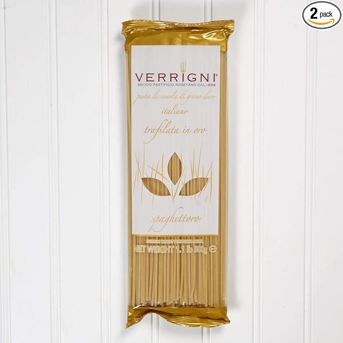 2 Pack - Verrigni Gold die cut spaghetti - 1.1 lbs. each