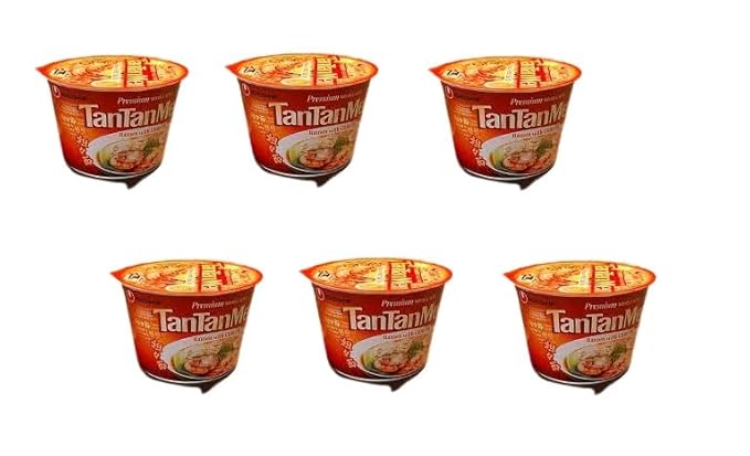 Nongshim Tantanmen Premium Noodle Soup Bowl Ramen w/Chili Oil 3.56 Oz (6 Ct)