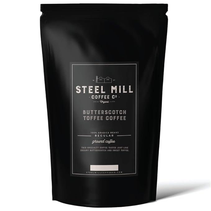 Steel Mill Coffee Co. German Chocolate Cake Flavored Coffee - 2 LB Whole Bean Medium Roast 100% Arabica Vegan Gluten-Free Sugar-Free Gourmet Coffee