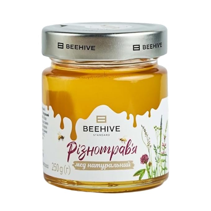 Pure Honey Raw Organic PoliFlower Honey Unfiltered Honey 100% Natural Honey Certified Organic Honey 250 g Honey by BEEHIVE