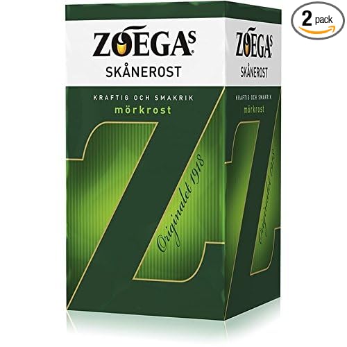 Zoega Skanerost - Dark Roast Ground Filter Coffee 450g - Pack of 2