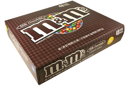 M&ampM's Milk Chocolate Candy Singles Size (1.74 Ounce 48 Count)