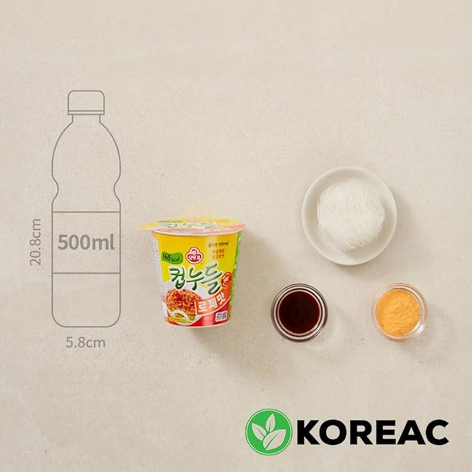 KOREAC_Korean Instant Diet Ramen Cup of Noodles Rosé - Low Calorie Snack Delicious Rosé Flavor(165kcal X 6pcs) Very Popular in Korea