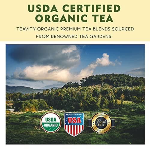 Coconut Rooibos Chai Tea Pods for Keurig - Organic Ginger Tea Rooibos Cinnamon Cardamom Coconut &amp Chai by Teavity (36 Tea Pods)