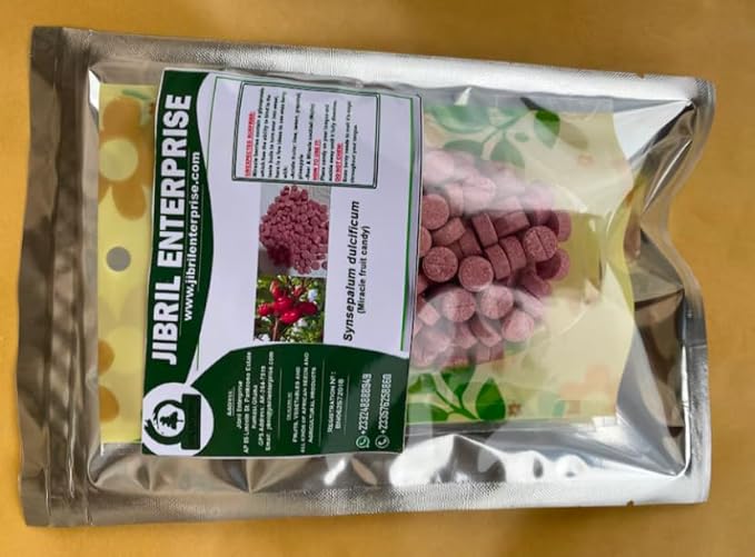 Synsepalum dulcificum(Miracle fruits candy) 25 pieces of miracle fruits candy effect lasts for 30 to 90 minutes 100% natural and organic. (100)
