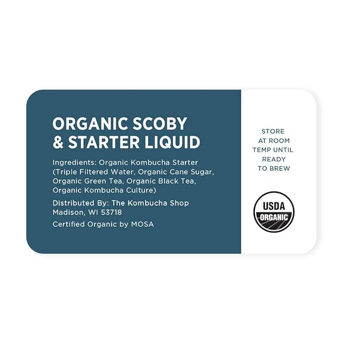 Organic SCOBY 2-Pack | Kombucha Starter Kit with Live Culture for Brewing Kombucha Tea - Urban Kitchen