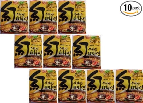 Ohsung Hong Ramyun/ramen Mild Taste Noodle Soup with Soy Peptide 4.2 Oz: 10 Pack