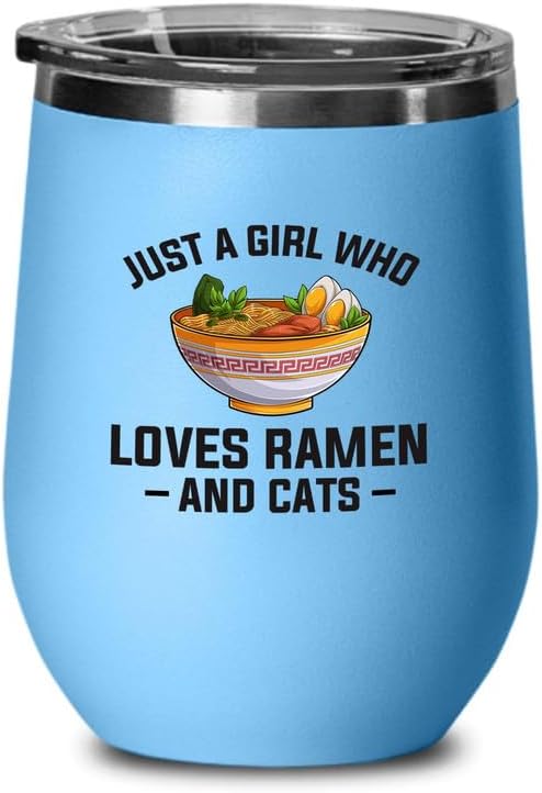 Ramen Lover Teal Edition Tumbler 20oz - Just a girl who loves - Food Lovers chicken pumpkin vegan pantry spicy noodles