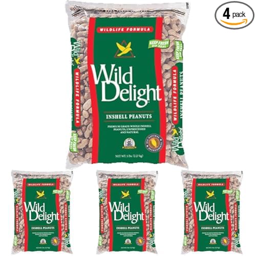 Wild Delight Inshell Peanuts 5 lb (Pack of 4)