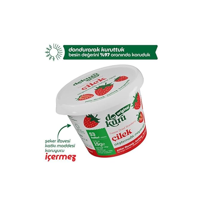 Freeze Dried Strawberry Fruit Chips 15 Grams