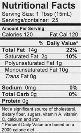 Saratoga Olive Oil Company Butter Olive Oil 200ml (6.8oz)