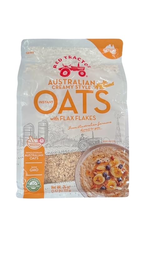 Red Tractor Australian Creamy Style Oats with Flax Flakes 737g