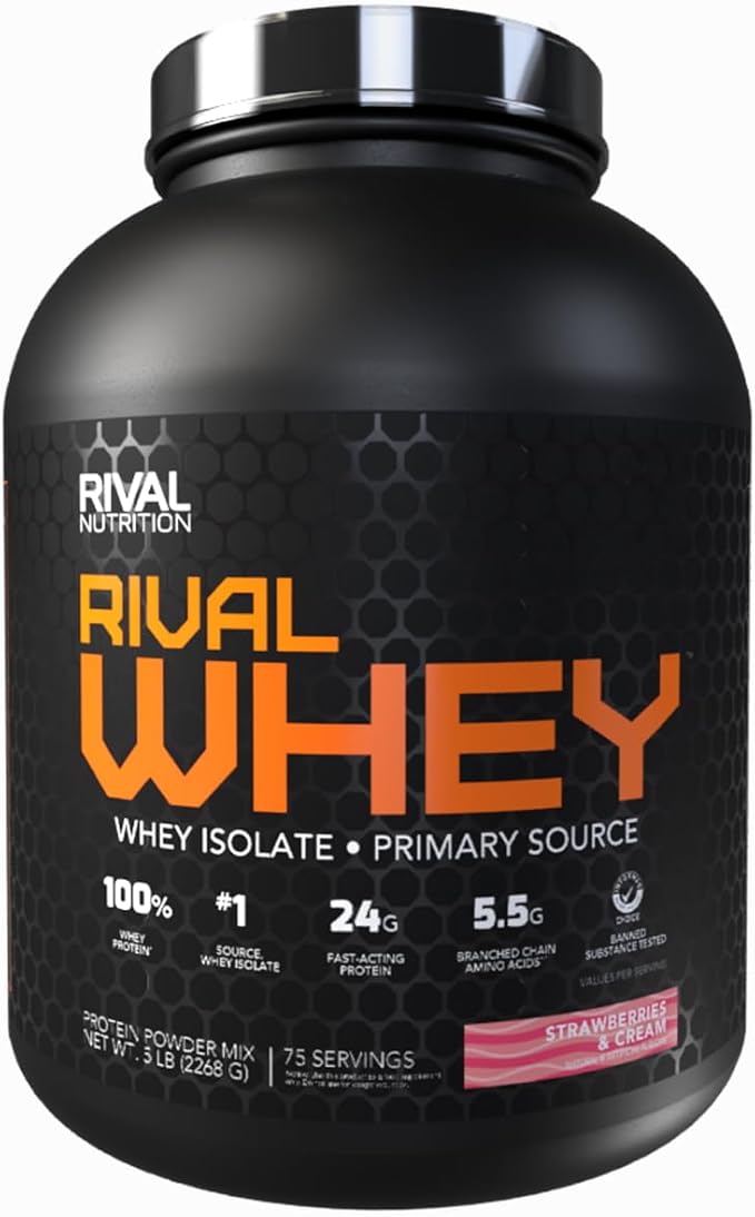 Rival Whey Strawberry Cream 5lb