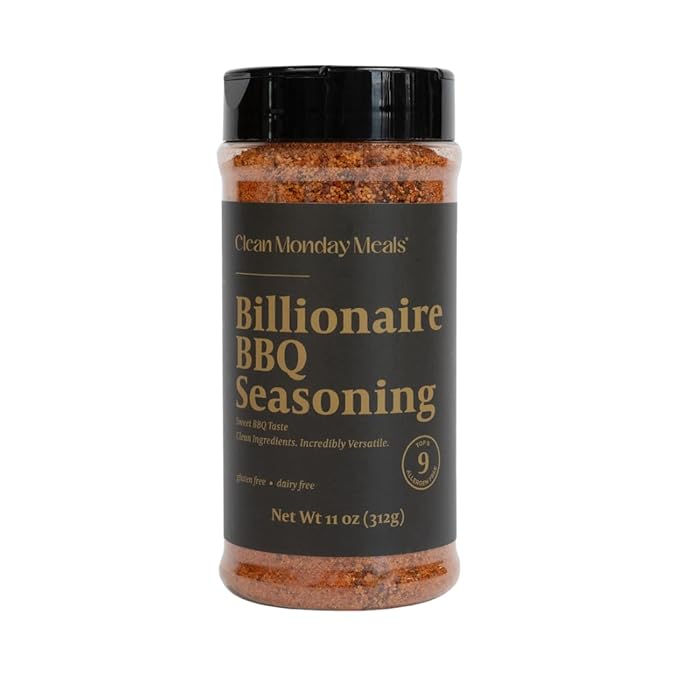 Clean Monday Meals BBQ Bundle | All‑Natural Allergen‑Friendly Seasonings | Billionaire BBQ Everyday Beef &amp Zest &amp Herb Chicken Rubs – Perfect for Ribs Burgers Chicken Brisket Veggies &am