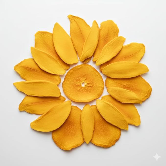 Garnishes &amp Dreams Dehydrated &amp Dried Mango Slices (7oz) – Natural Tropical Fruit for Cocktails Mixology Desserts &amp Healthy Snacking No Sugar Added Edible Dried Mango for Drinks &amp