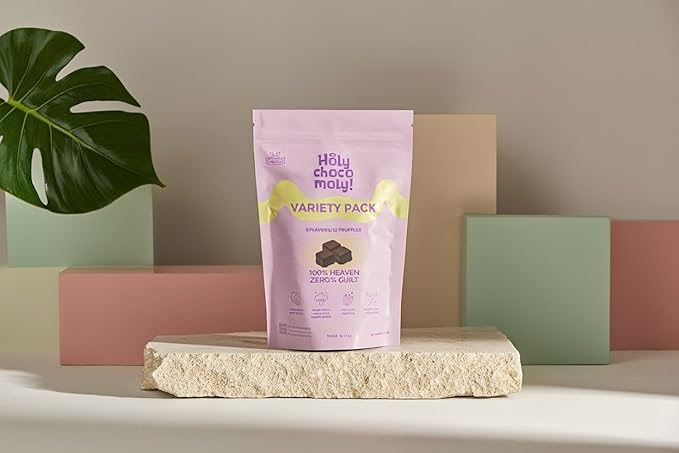 Guilt-Free Chocolate Truffles - Variety Bag | Low in Refined Sugar Low Calories Made With Dates and Real Nut Butters | Healthy On-the-go Snack | 12 truffles