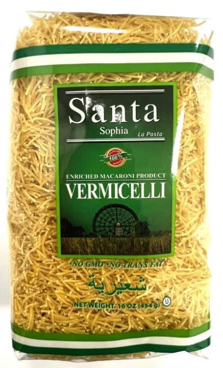 SantaSophia Vermicelli Pasta byBesler Traditional Durum Wheat 16 Oz Pack of 12