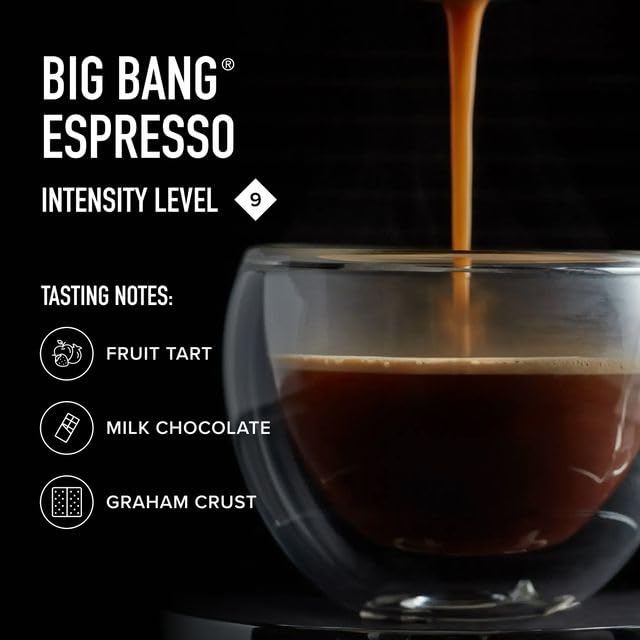 Peet's Coffee Medium Roast Espresso Capsules Compatible with Nespresso Original Machines 100% Arabica Coffee - Big Bang Intensity 9 50 Count (5 Boxes of 10 Espresso Capsules)