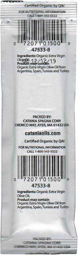 Marconi Organic Extra Virgin Olive Oil - 0.38 Fl Oz (Pack of 100)