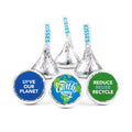 85 Pcs Earth Day Candy Kisses Milk Chocolate Party Favors &amp Promotional Items (13.6oz Approx. 85 Pcs) - No Assembly Required