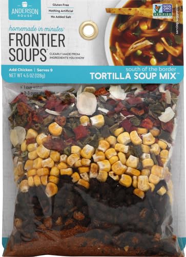 Frontier Soups Homemade In Minutes Soup Mix South of The Border Tortilla 4.5 oz (Pack of 3)