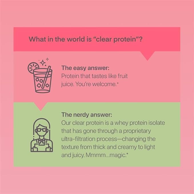 Oath Nutrition Clear Whey Isolate Protein Powder Kiwi Strawberry 20g Complete Protein per Serving No Added Sugar Grass-Fed 21 Servings